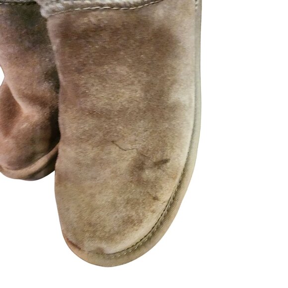 Koolaburra By UGG Womens Tan Mid-Calf Suede Shearling Boots Size 9 - Picture 6 of 9